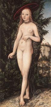 Lucas Il Vecchio Cranach : Venus Standing in a Landscape